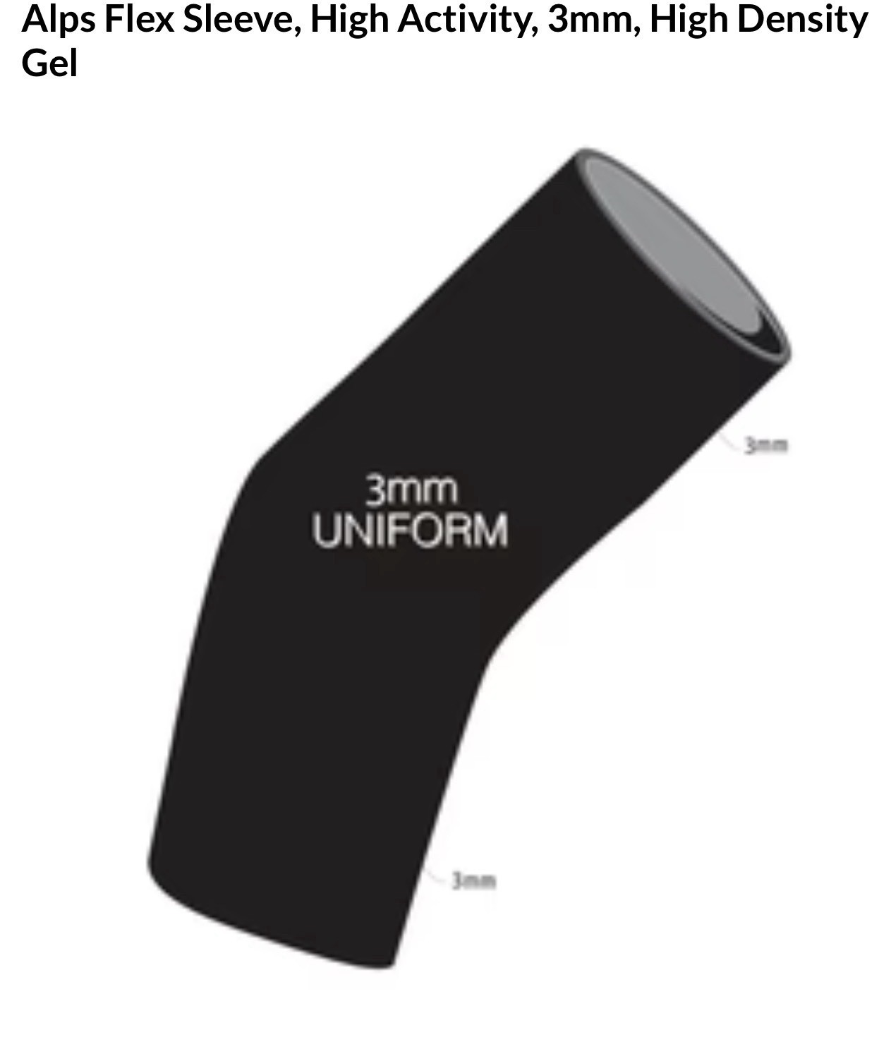 Alps Flex Sleeve, High Activity, 3mm, High Density Gel