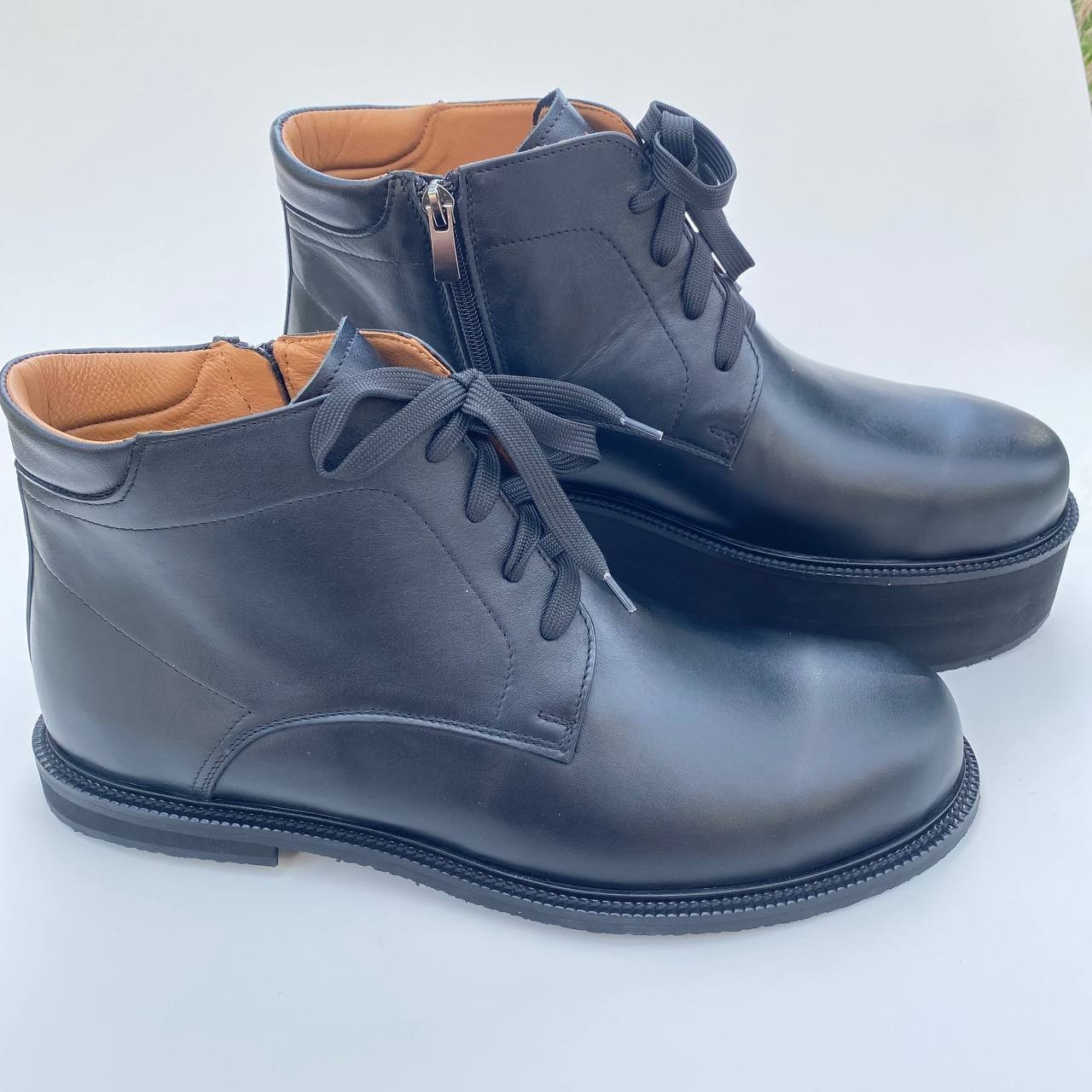 Custom Orthopedic Leather Boots – LLD Lift – Handmade in Ukraine