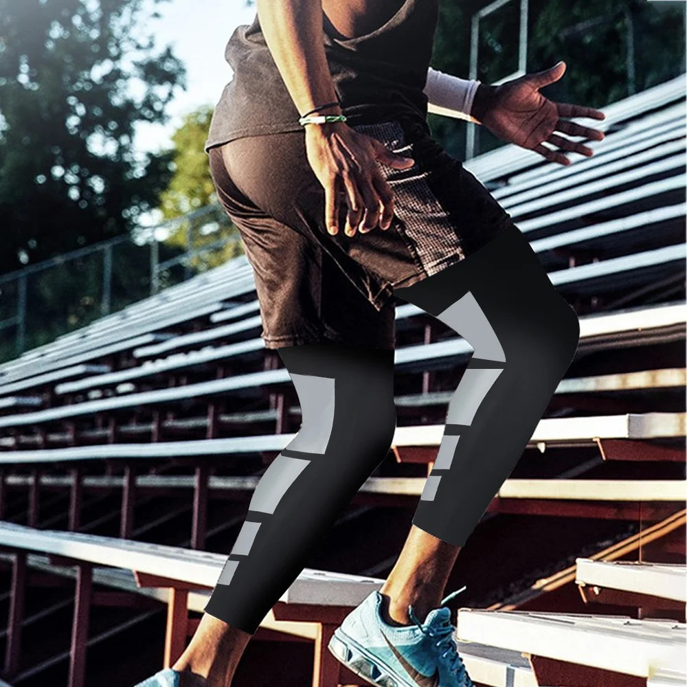 1PCS Super Elastic Basketball Leg Warmers Calf Thigh Compression Sleeves