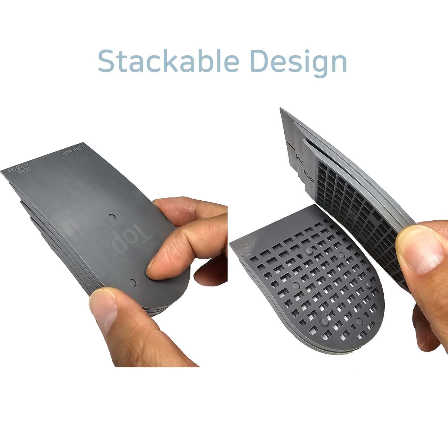 Adjustable Heel Lifts for Leg Length Discrepancy – Comfort Insoles Inserts (Larg