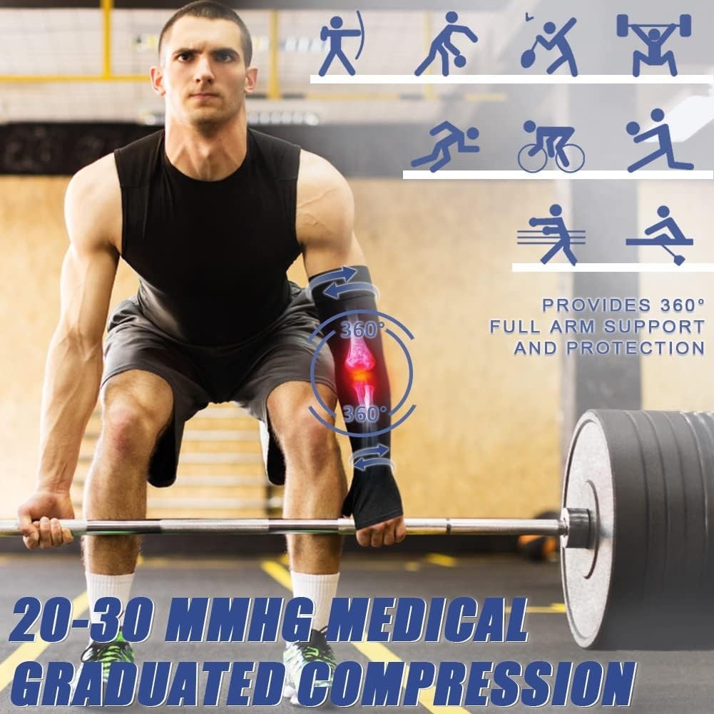 Medical Grade Compression Arm Sleeve – 20-30 mmHg Support for Active Lifestyle