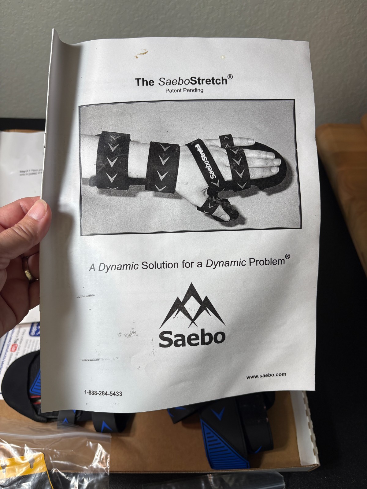 SeaboStretch Dynamic Resting Hand Splint NIB sz. M. R Hand