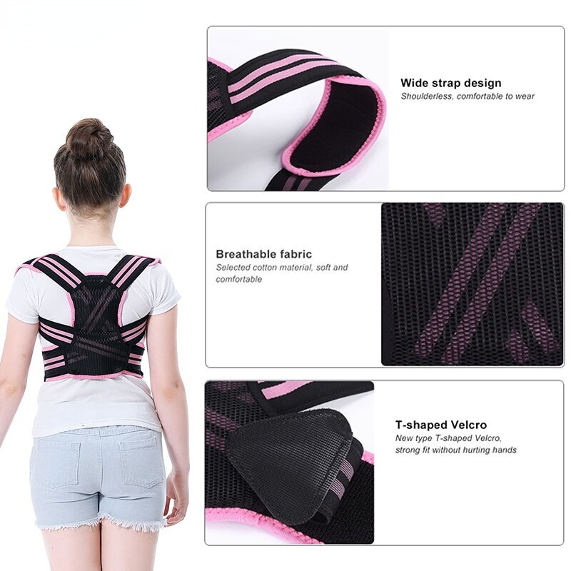 Adjustable Children Posture Corrector Back Support Belt Spine Back Lumbar Braces