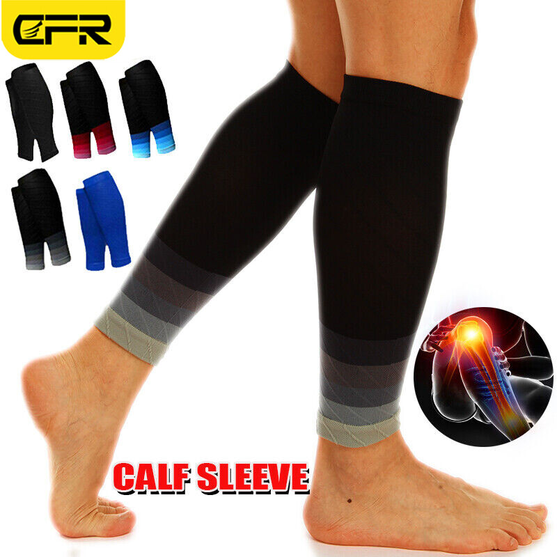 Pair Men Women Compression Socks Calf Sleeve Leg Support Brace 15-20mmHg Running