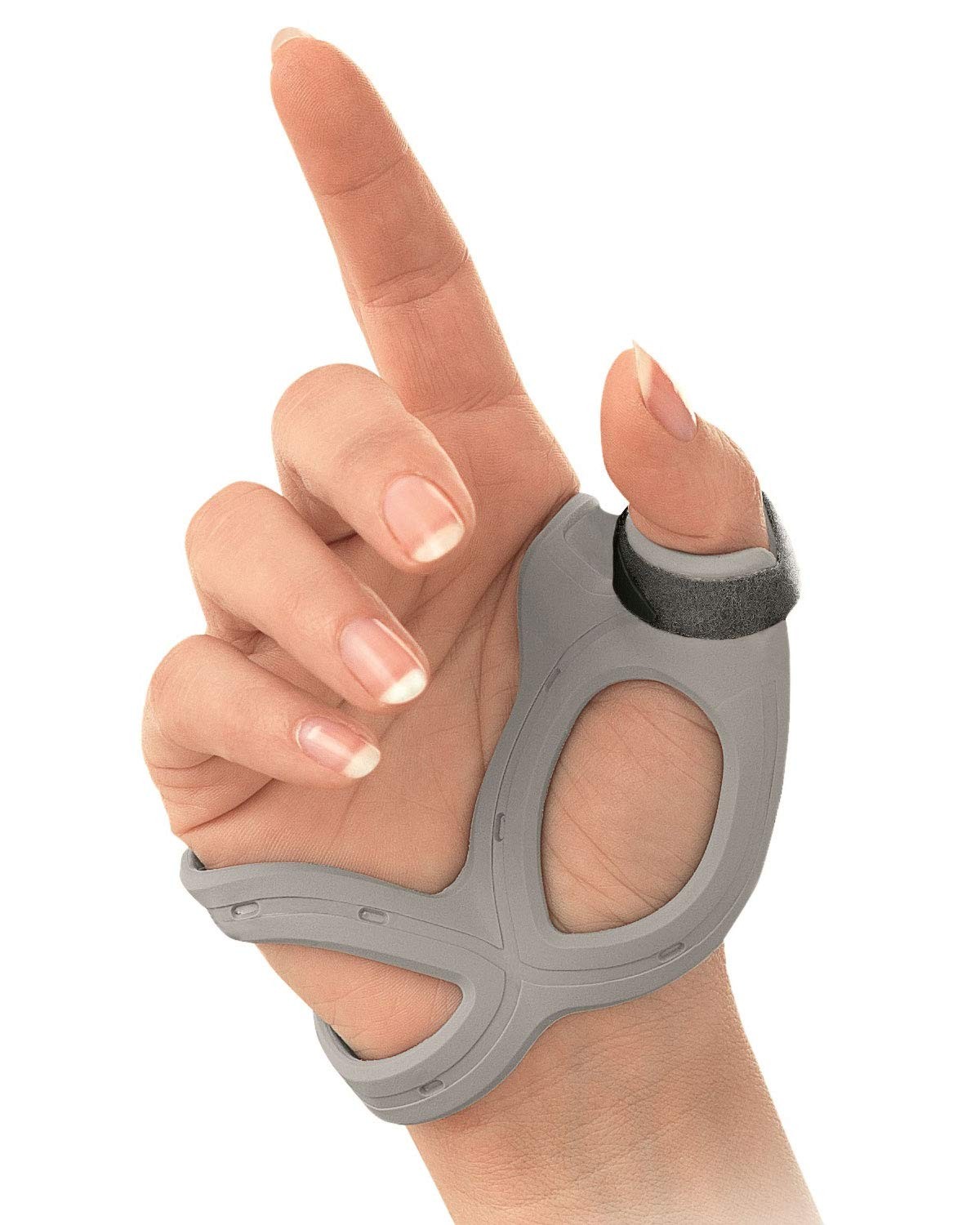 Actimove Professional Line Rhizo Forte Thumb Brace, Right, Gray, Large