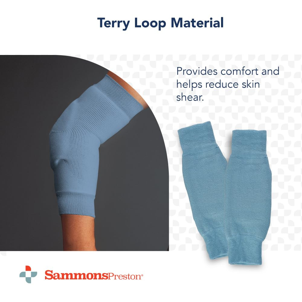 Premium Foam Padded Heel/Elbow Protector Sleeve – Medium, Blue