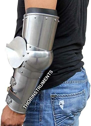 Medieval Arm Armor Guard Late 14th Century Calvary 18Gauge Steel SCA Rustic