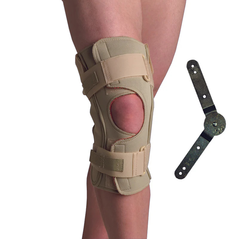 Swede-O Hinged Knee Wrap ROM X-Large Beige, New