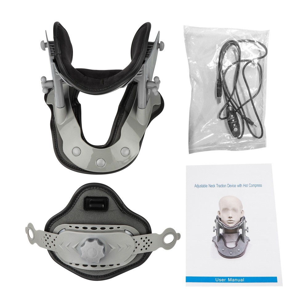 Electric Heated Cervical Collar Heating Neck Traction Brace Support Pain Relief