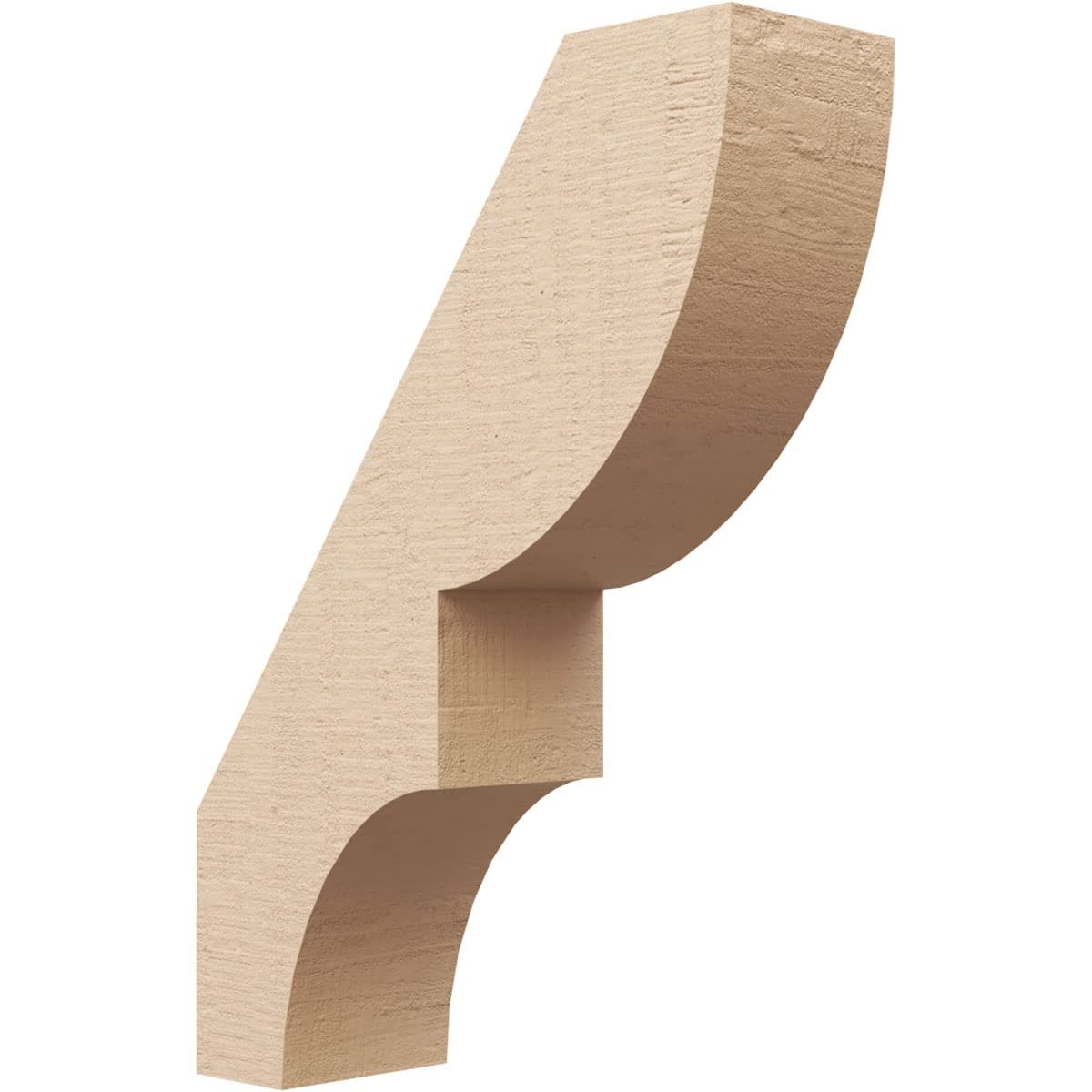 Ekena Millwork Timberthane Rough Cedar Faux Wood Ridgewood Knee Brace 5W X 16D