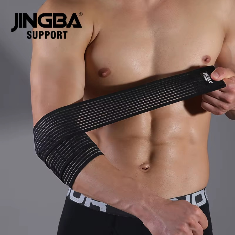 1 Pcs Adjustable Weightlifting Elbow Protector Elastic Straps for Fitness Bodybu