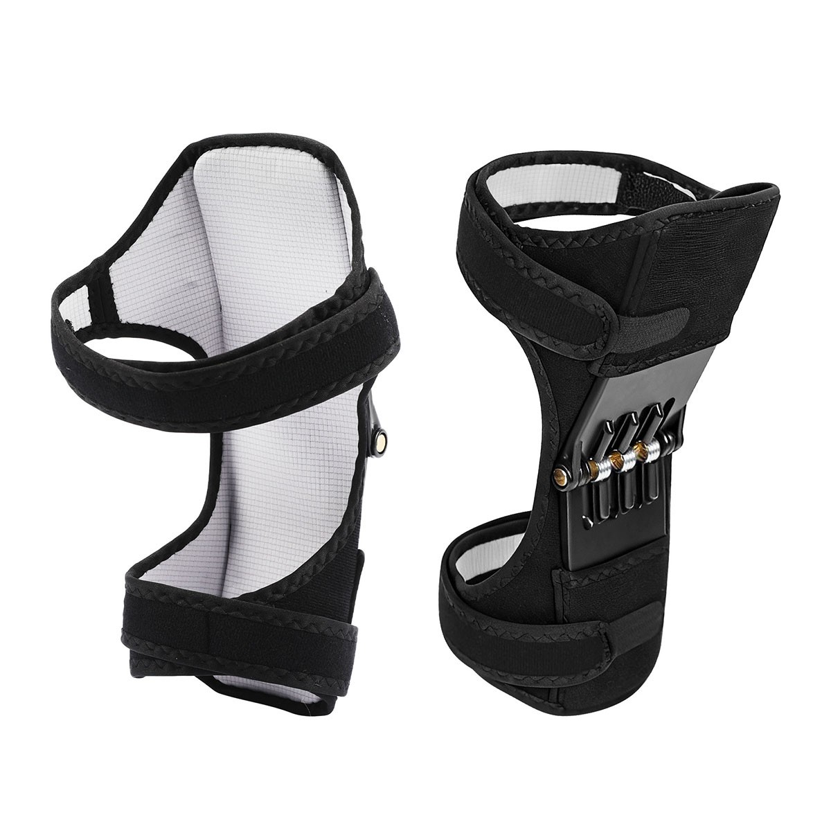 1Pair Joint Support Brace Knee Pads Booster Lift Squat Sports Power Spring Force