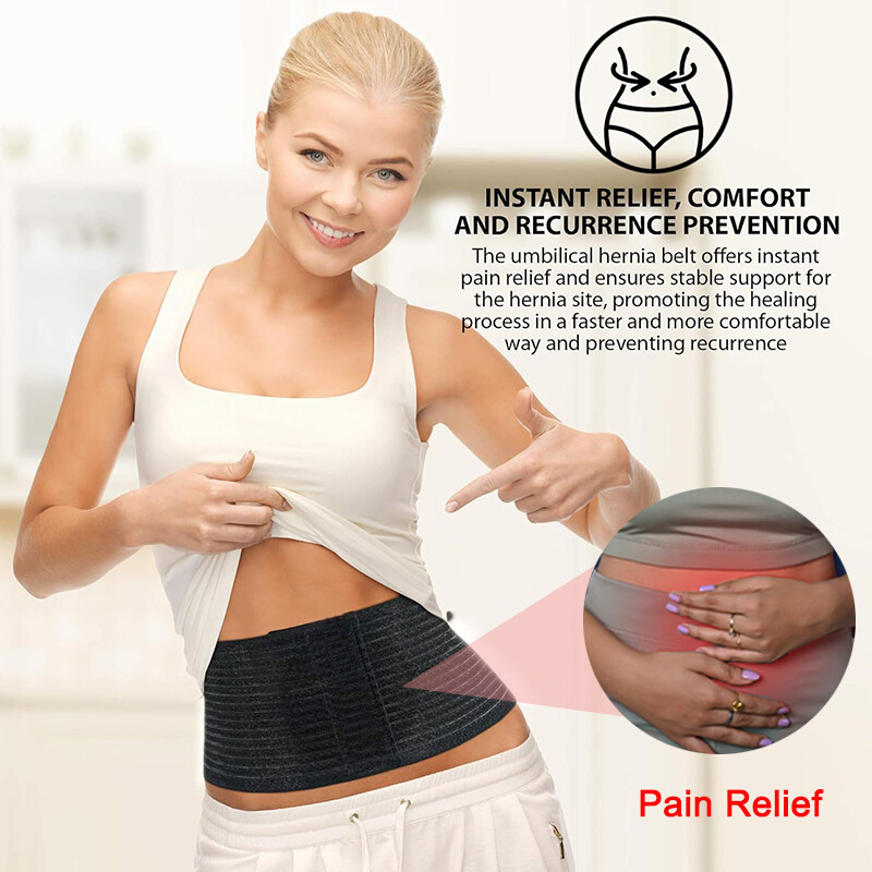 Ergonomic Umbilical Hernia Belt – Abdominal Support Binder with Compression Pad