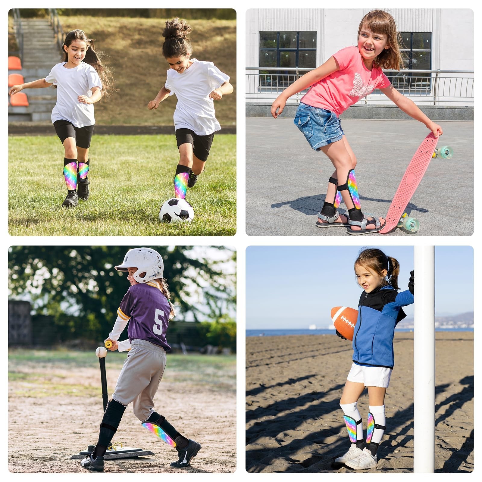 Soccer Shin Guards Kids Girls Youth, Shin Pads Protection Girls Shin Guards S…