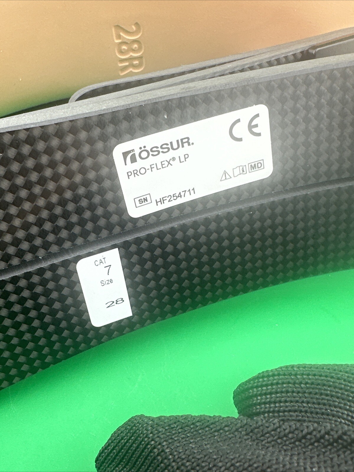ossur pro-flex Proflex LP prosthstic foot. size 28, category 7, Right. Perfect