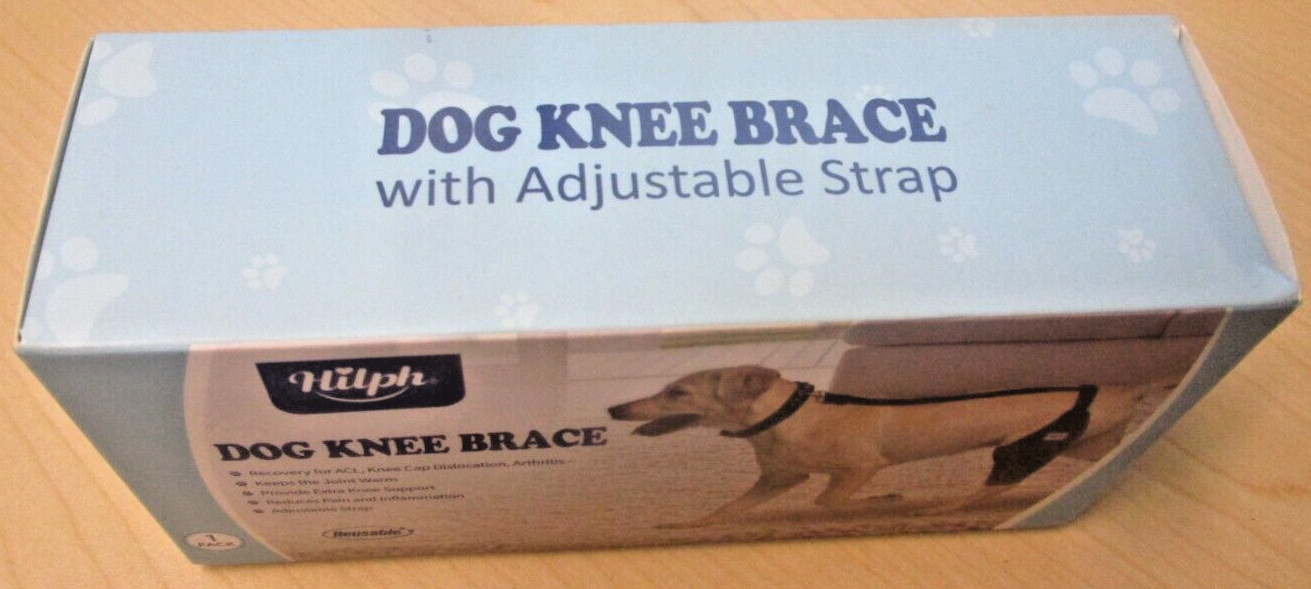 HILPH Dog Knee Brace For Support ACL Dislocation Arthritis Reusable 1 Pack