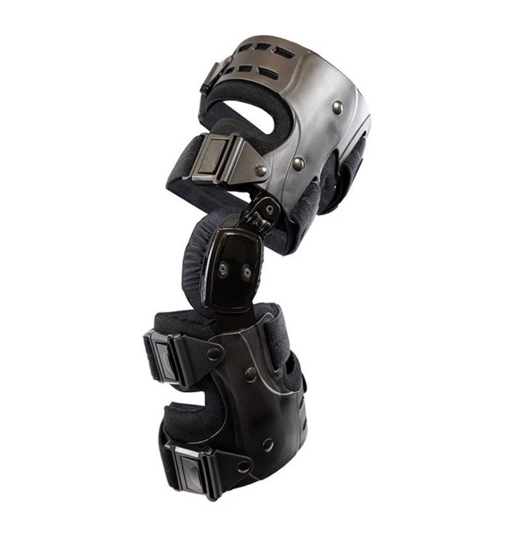 Post Op Hinged Knee Brace ROM Adjustable Orthopedic Support Right Leg Adult