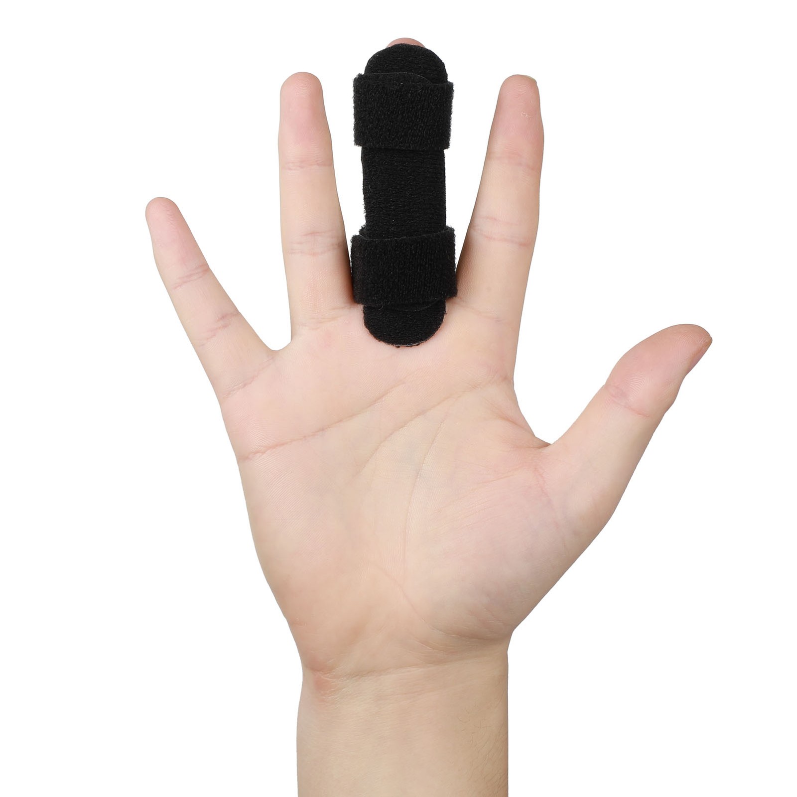 FBA Boutique Latest Improved Black Finger Guard With Steel Plate Finger Orthosis