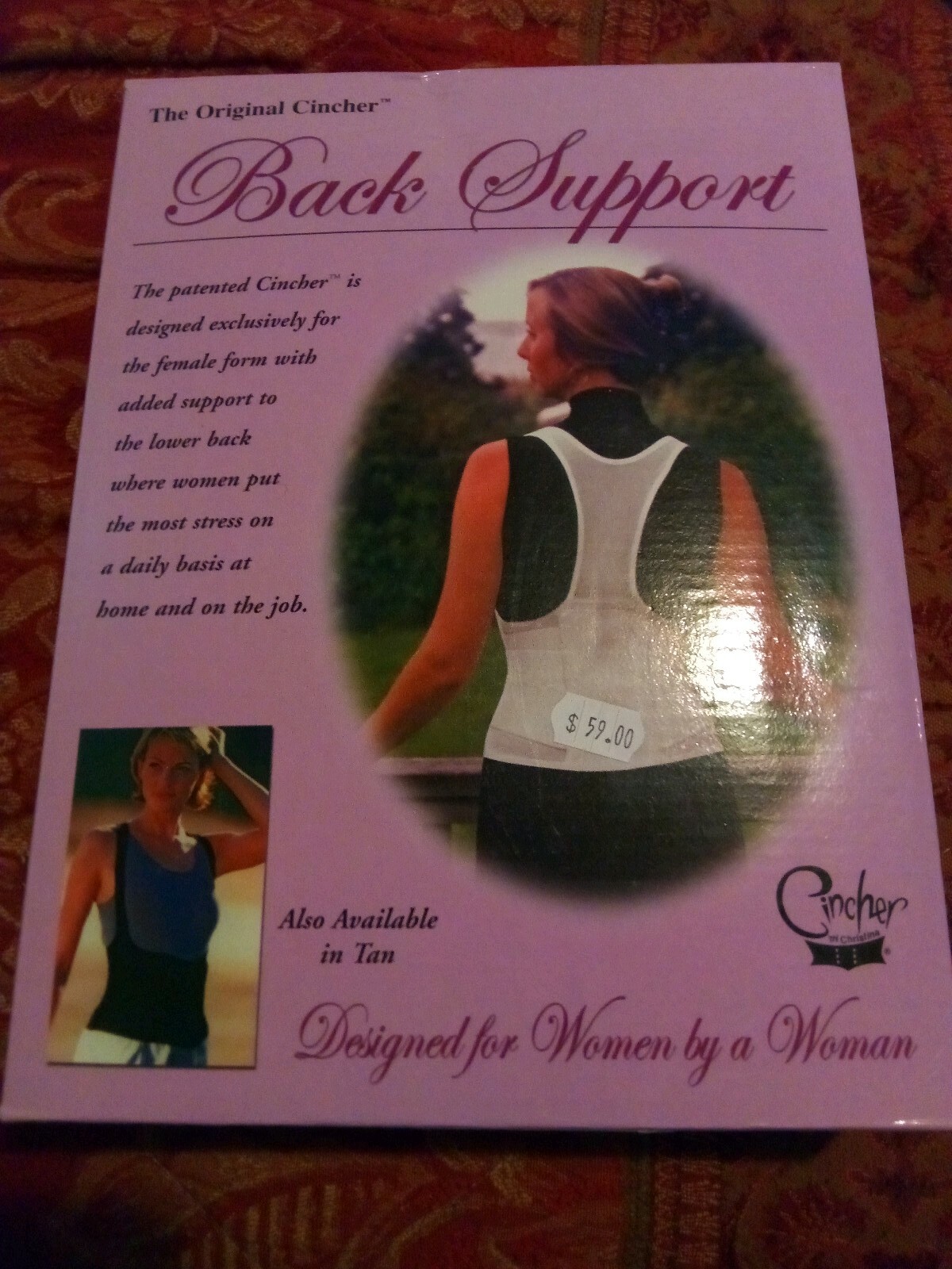 Womens Cinch Back Brace Lumbar Support