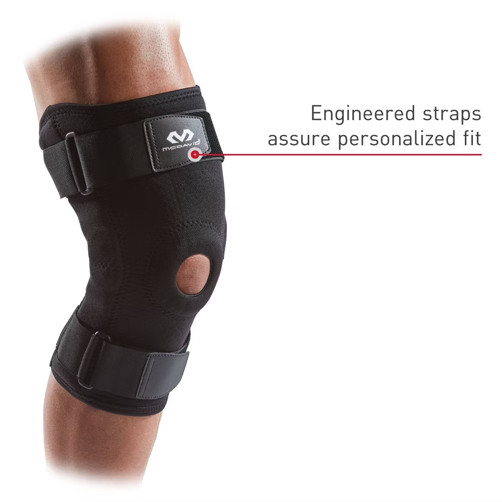 McDavid Sport Knee Brace with Hinges – Black – L/XL