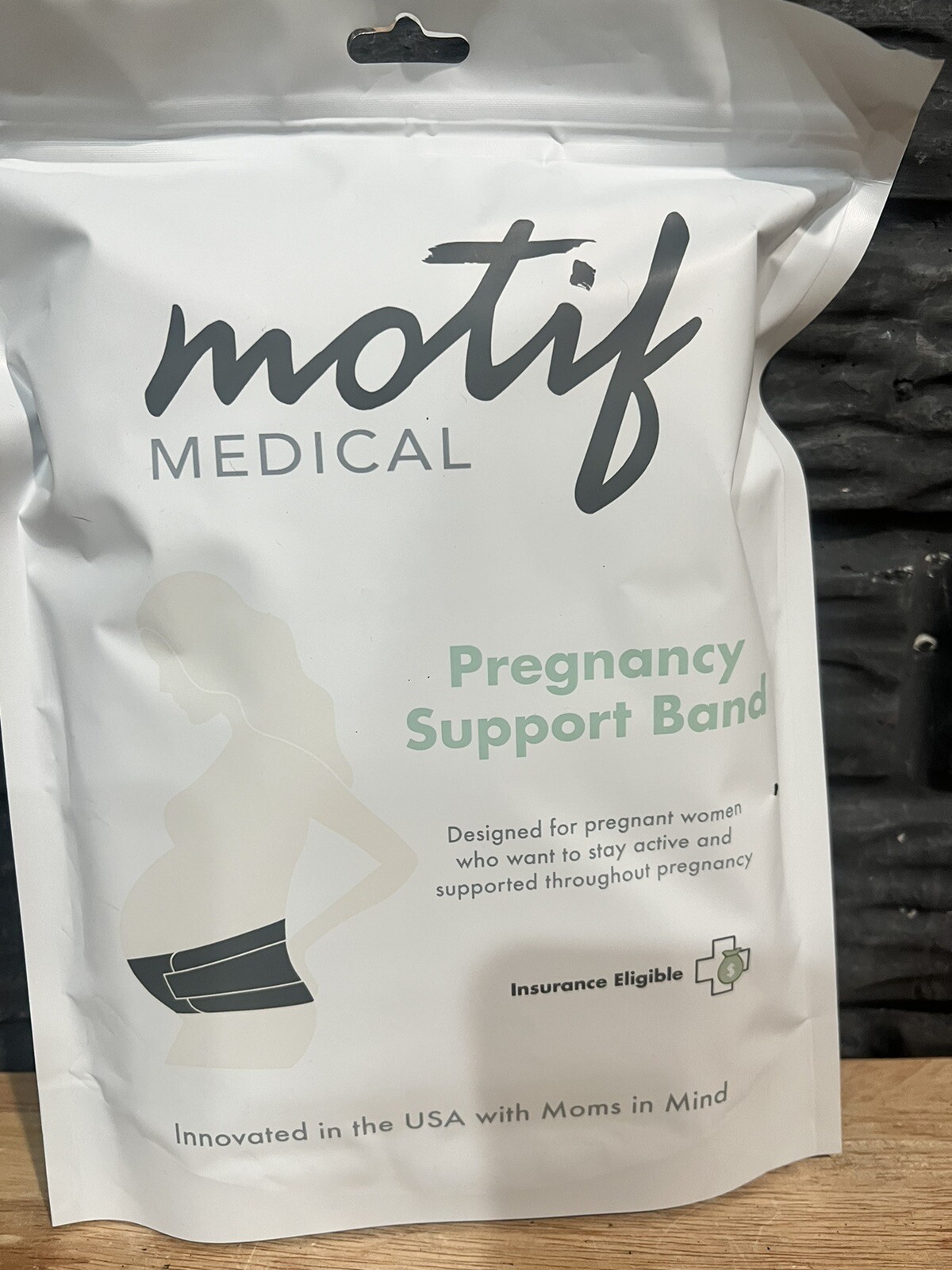 Motif Medical Pregnancy Support Band – Large 49 – 52 inches White