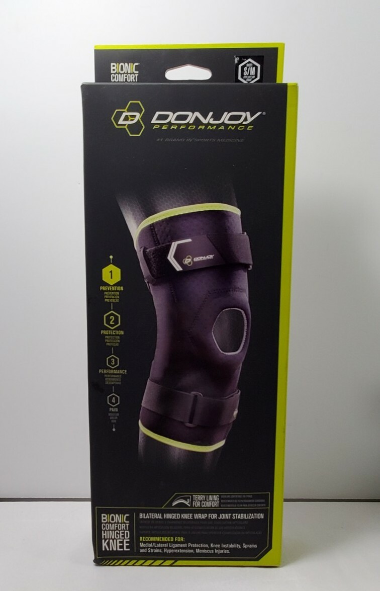 Donjoy Bionic Bilateral Hinged Knee Wrap Joint Stabilization – Size S/M