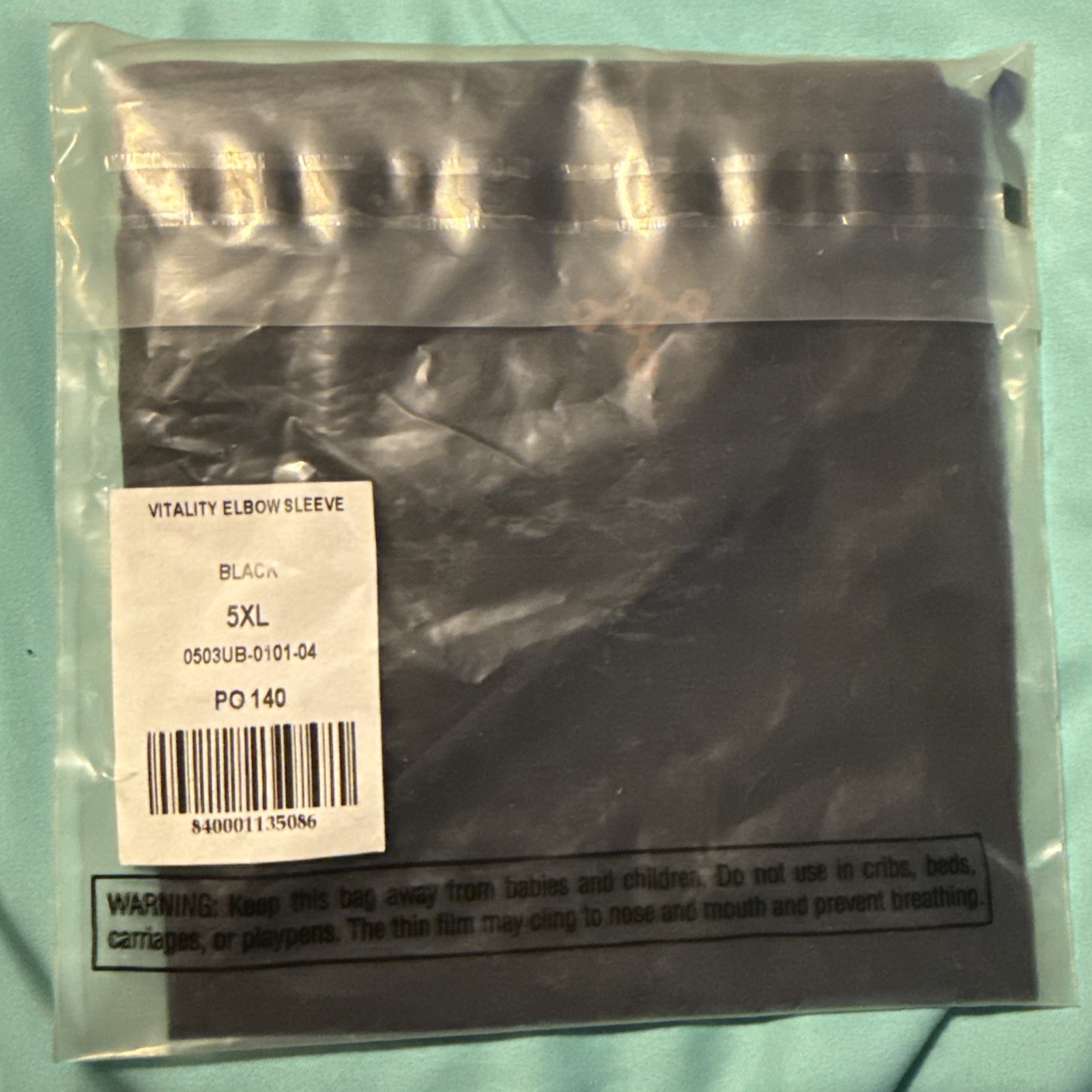Tommie Copper Vitality Elbow Sleeve 5XL PO140 Black New In Bag