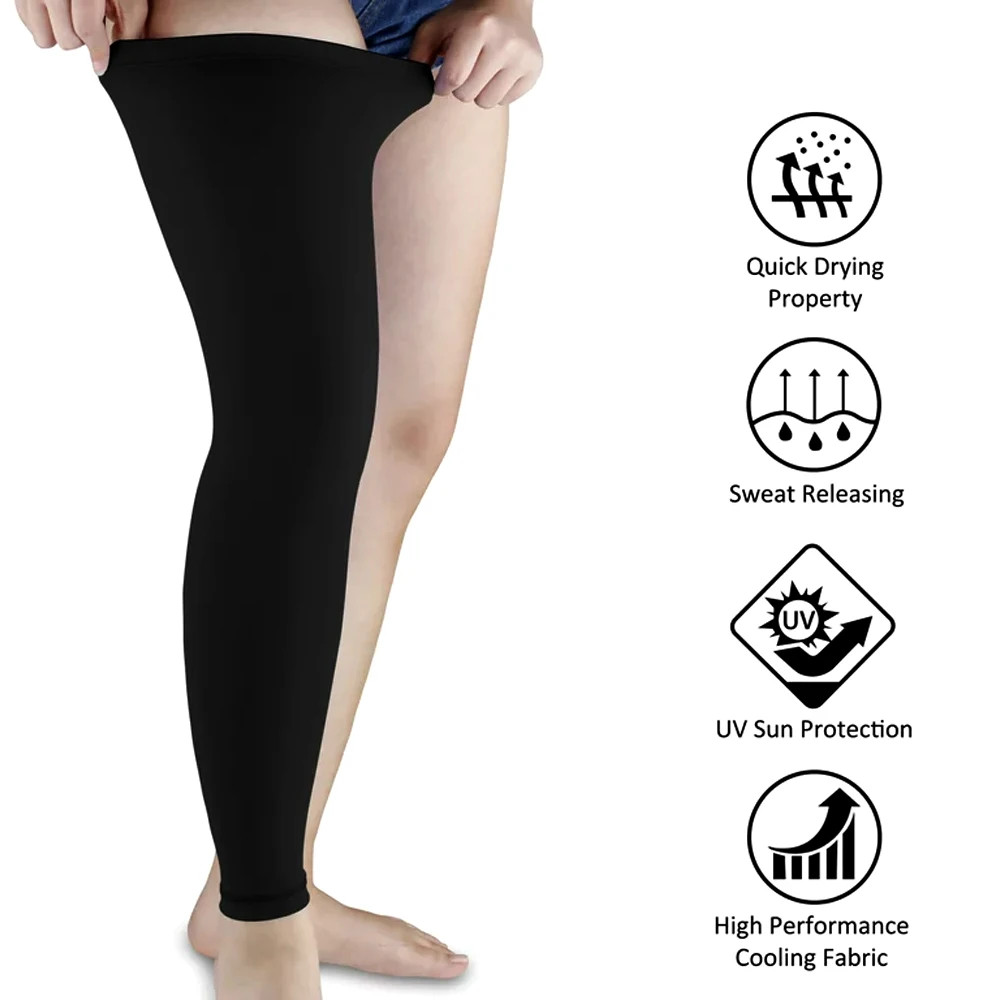 1Pcs Full Leg Sleeves Long Compression Leg Sleeve Knee Sleeves Protect Leg, for