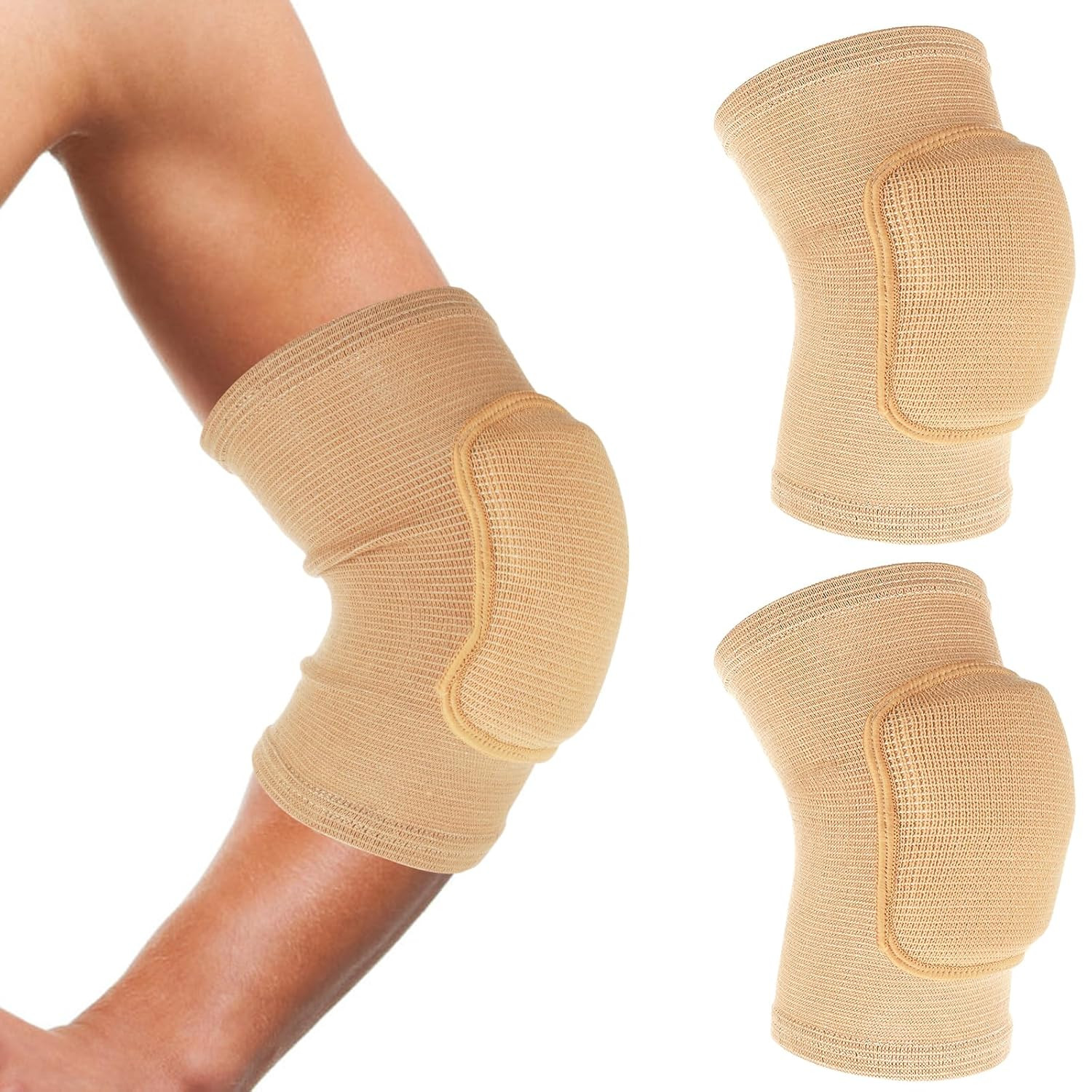 Arm Brace Pads Elbow Protector Strap Pair, Breathable Anti-Collision Sponge Tend