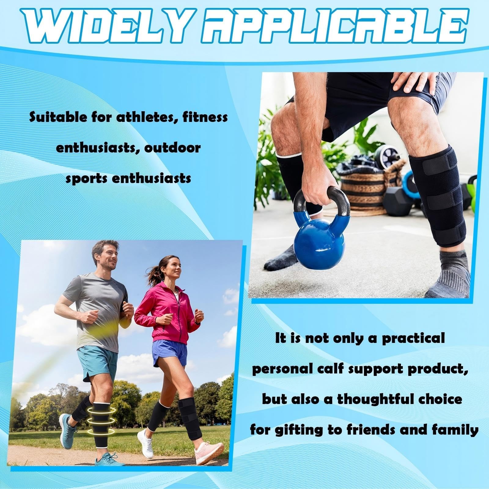 2 Pack Calf Protection Combination, Calf Compression Sleeve, Shin Splint Comp…