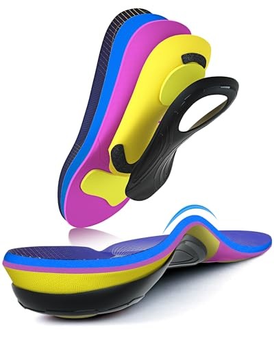 FIT GENO HIGH ARCH SUPPORT PLANTAR FASCIITIS INSOLES: HEAVY DUTY SHOE – 9 WOMENS