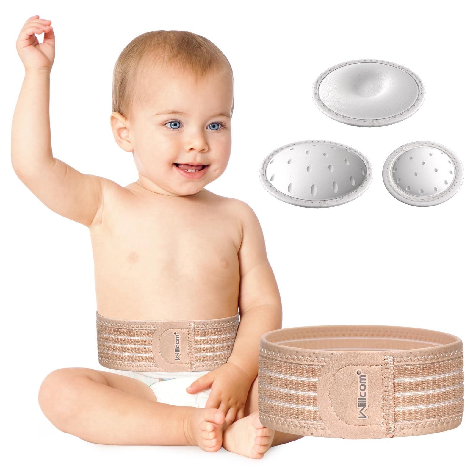 Umbilical Hernia Belt Baby, Belly Button Band Infant Belly Wrap Truss Abdomin…