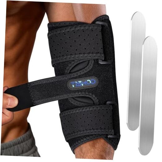 Elbow Brace, Elbow Splint for Cubital Tunnel Brace for Sleeping One Size Black