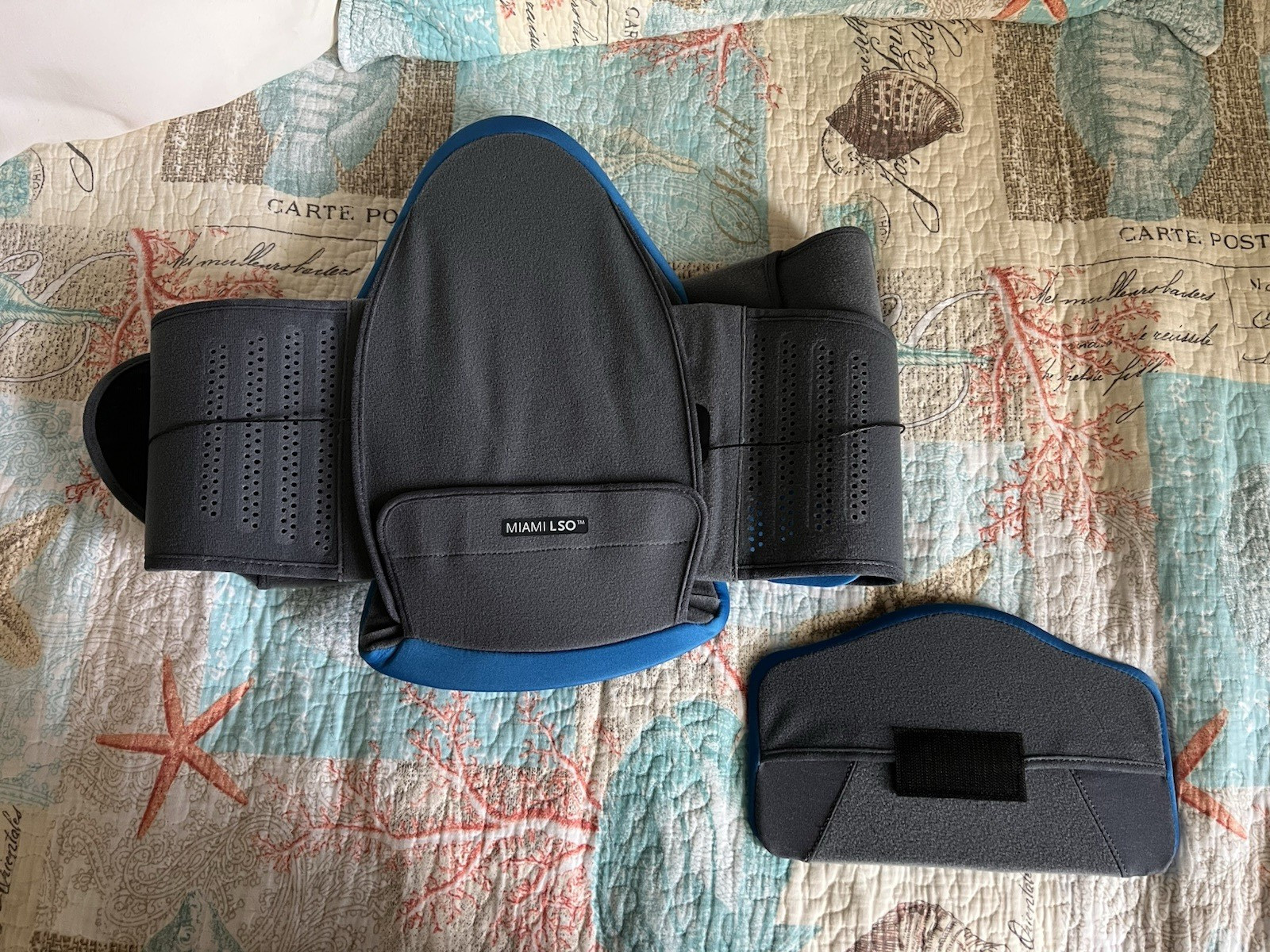OSSUR Back Brace Support Miami LSO Lumbar STANDARD Posterior Panel Used Once