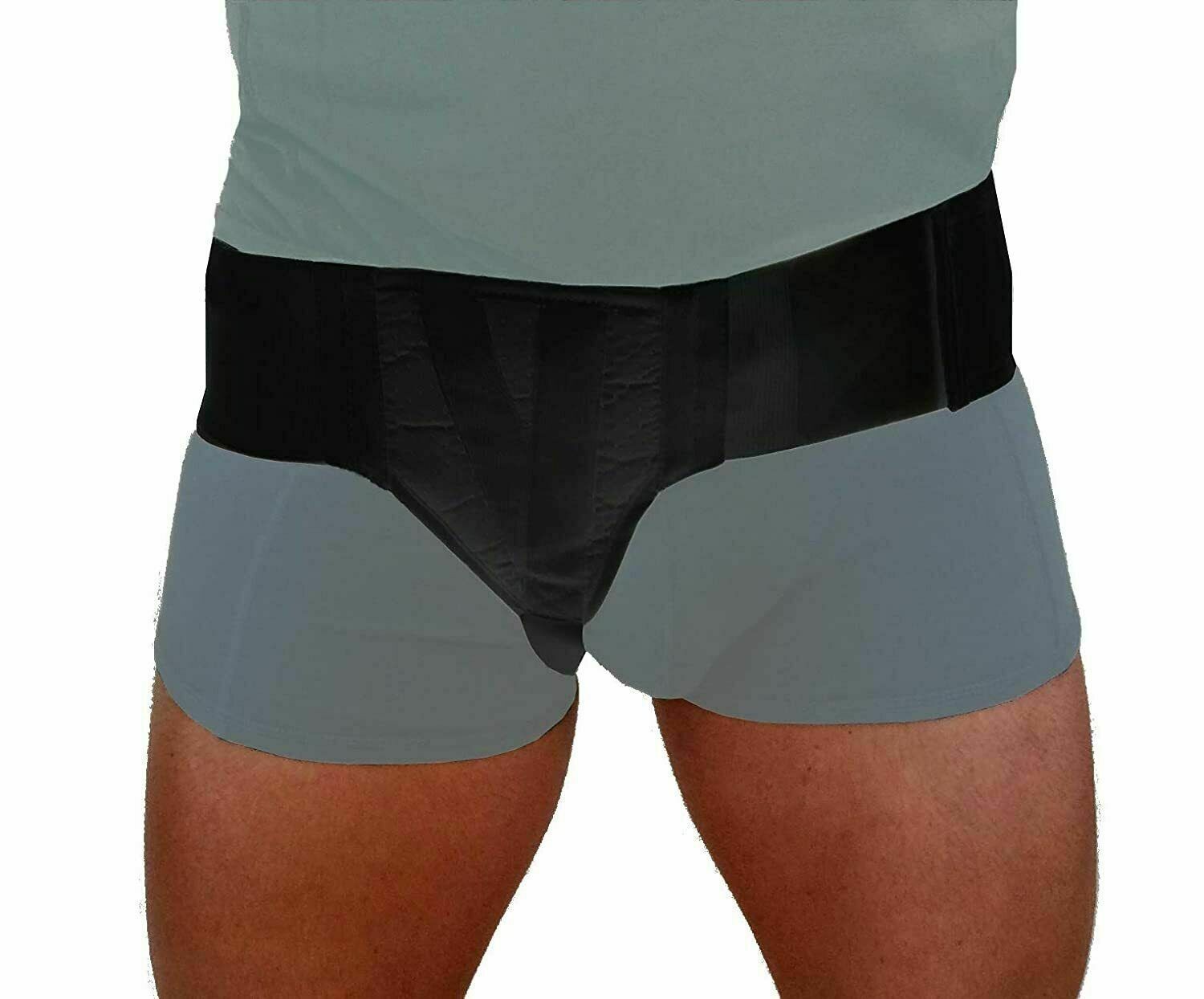 Inguinal Hernia Groin Black Belt Left, & Right hernia underwear for men Belt.