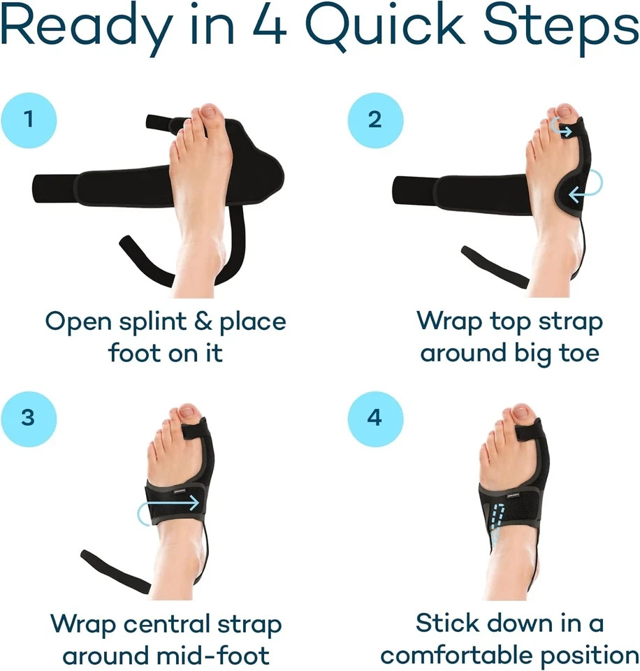 Caretras 2-Pack Bunion Corrector for Women & Men, Orthopedic Bunion Splint for H