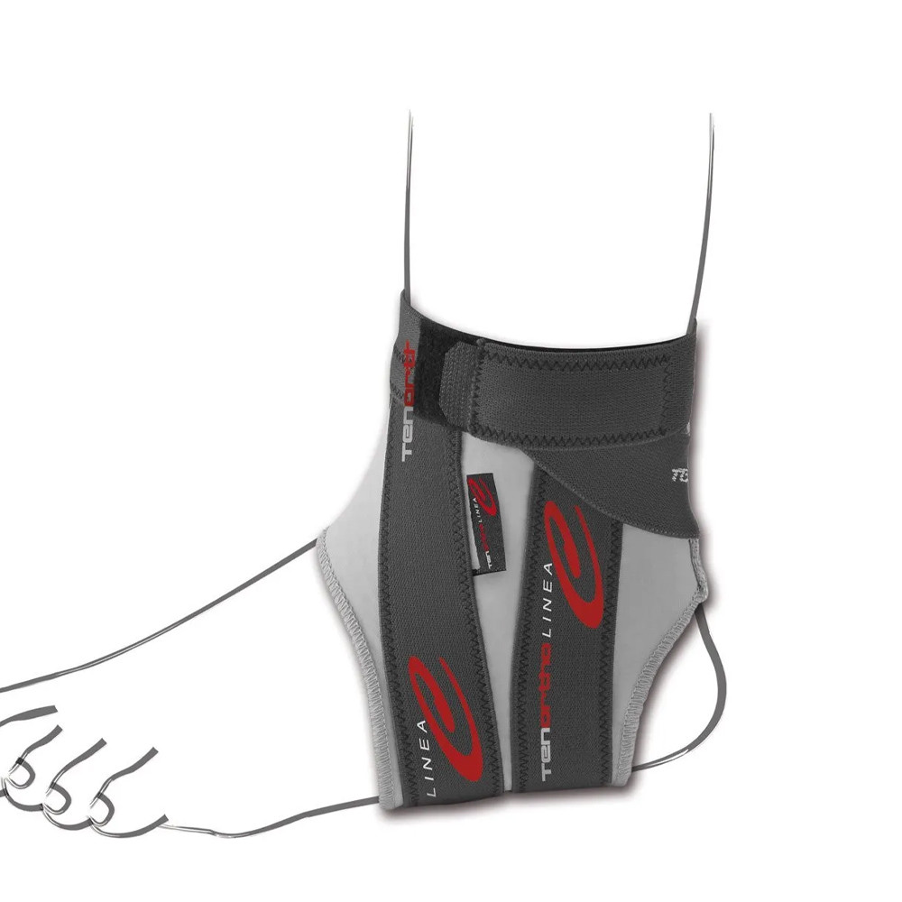 Tenortho ANKLE Elastic Carbon Ankle Brace and Integrated Taping Grey