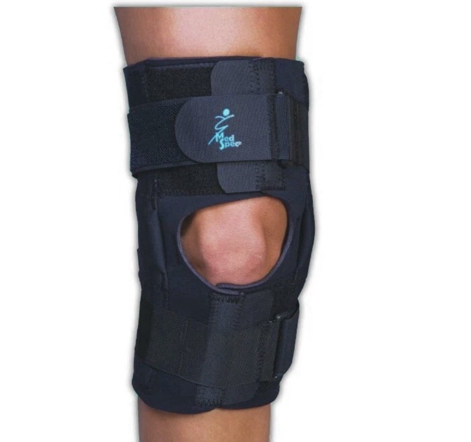 MedSpec Gripper Hinged Knee Brace with CoolFlex Size Medium M Knee Circ. 14”-16”