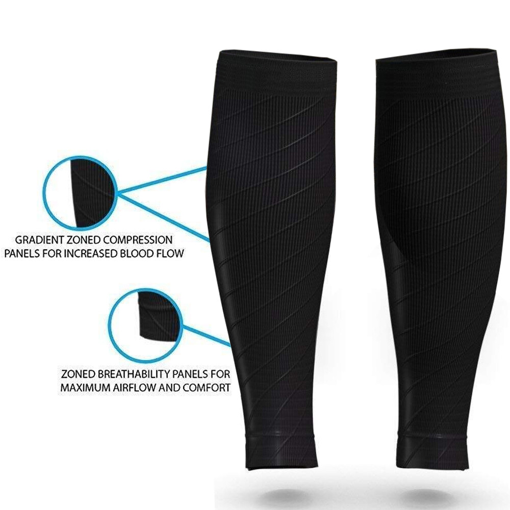 2pc Calf Sleeves Leg Support Compression Socks Running Shin Splint Varicose Vein