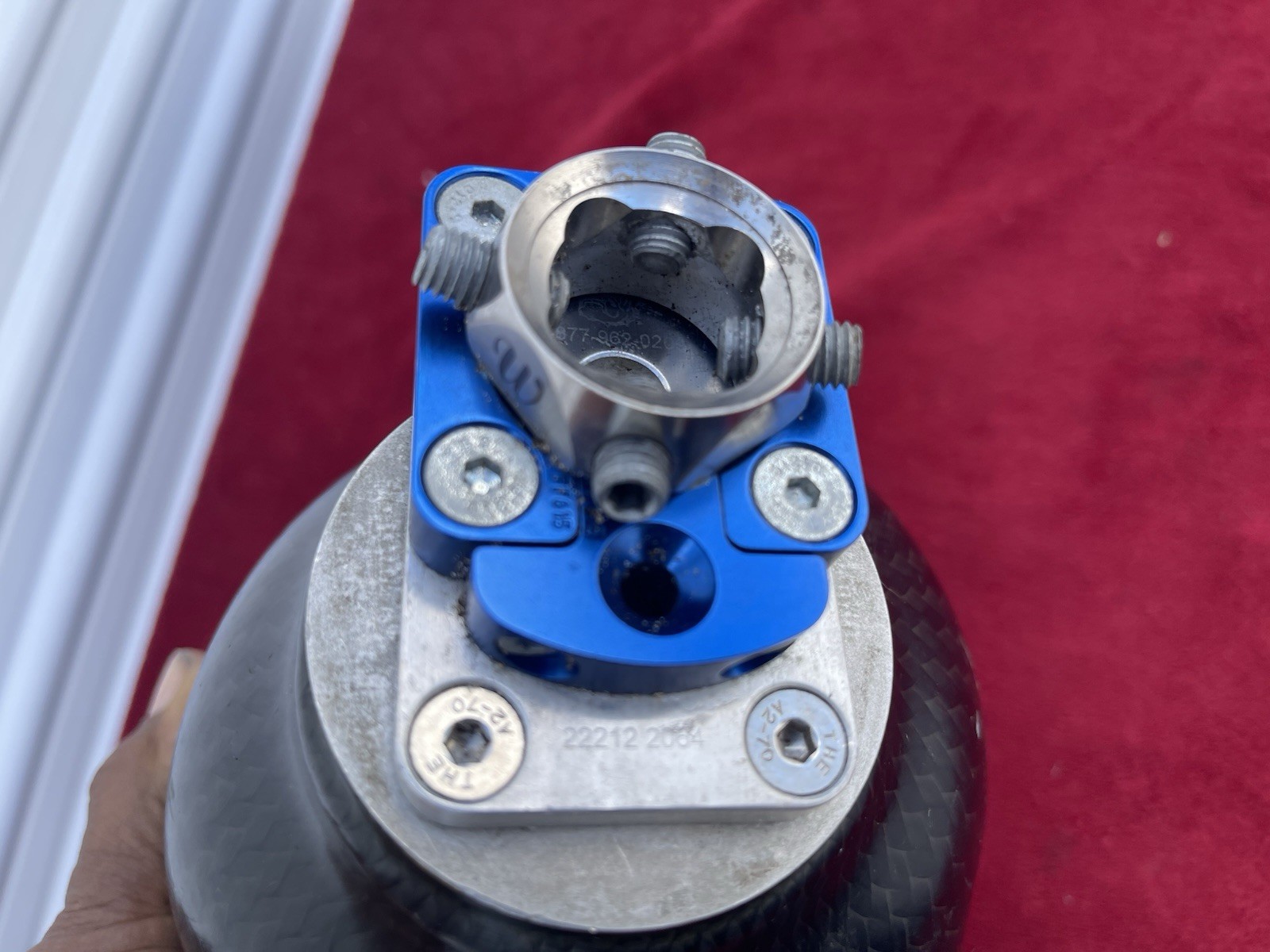 Above Knee Prosthetic Socket Left leg Carbon W Mounting Plate As Pictured.