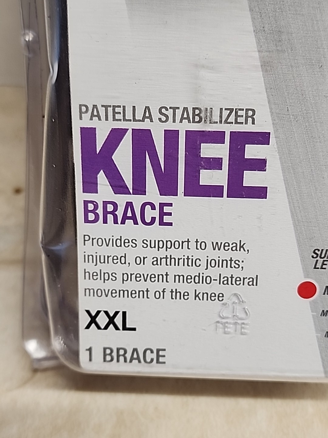 Mueller Patella Knee Stabilizer Brace, Black XXL