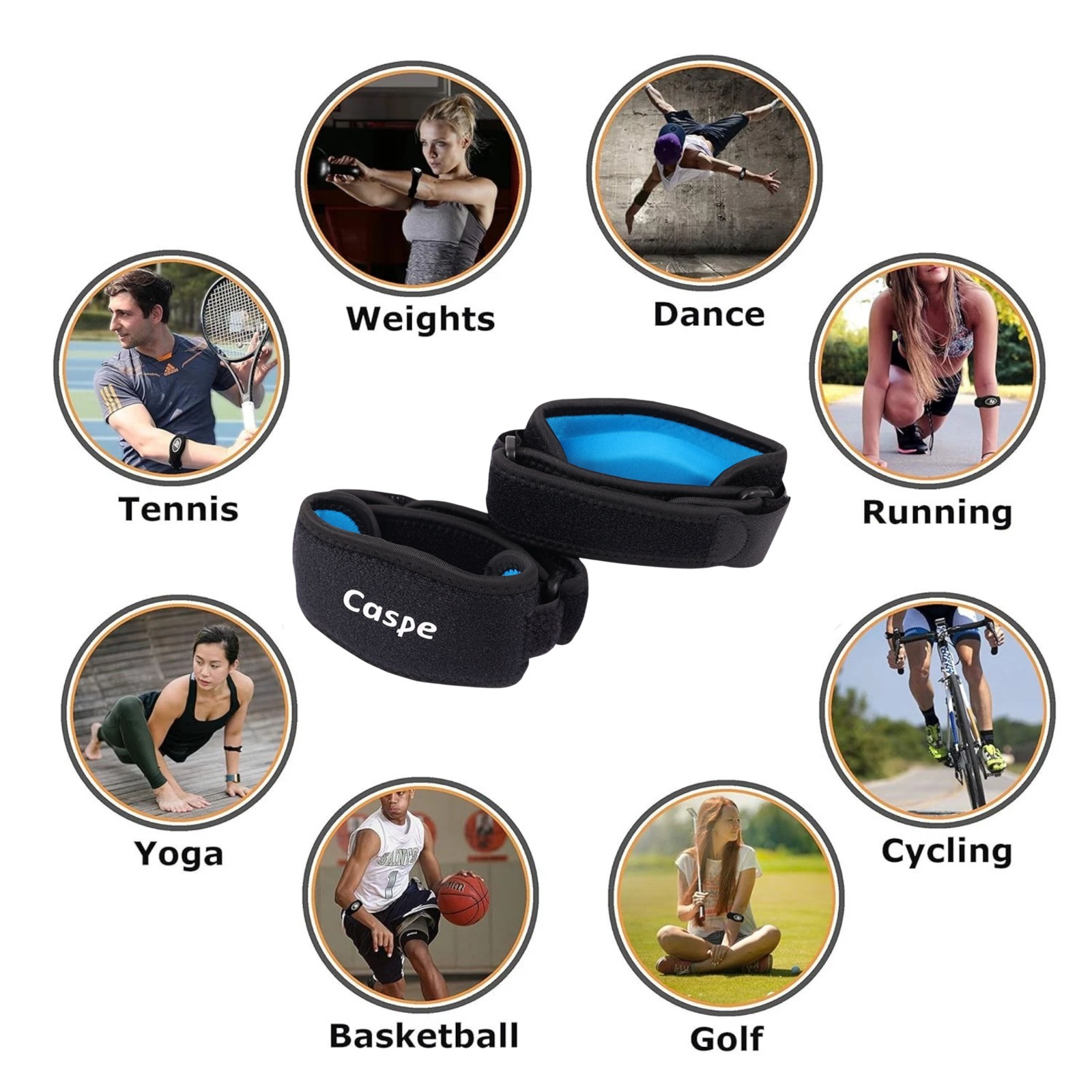 Elbow Brace Support Arthritis Tendonitis Tennis Golfer Arm Joint Pain Band Strap