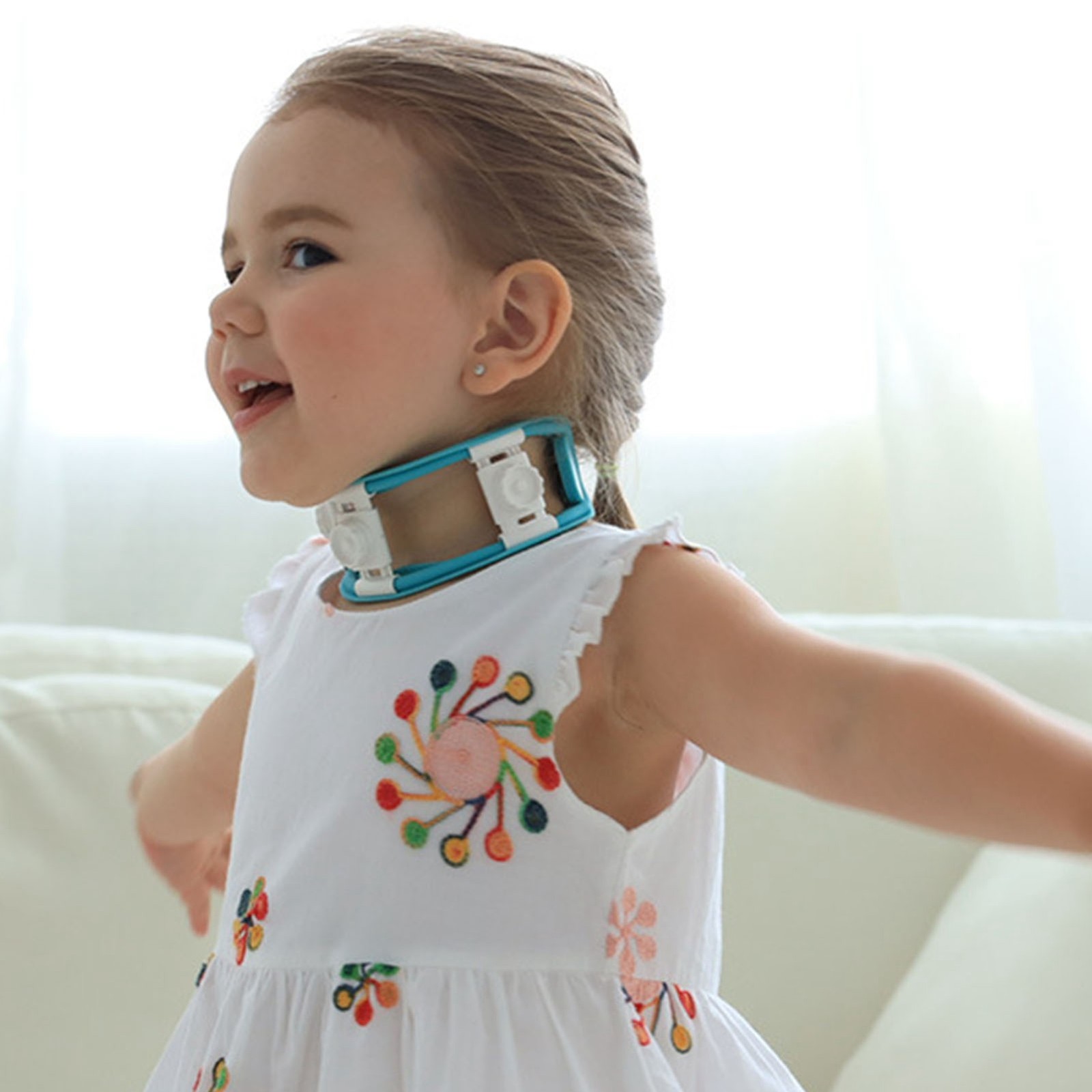 Child Neck Support Brace Universal Size Adjustable Orthosis for Recovery Correct