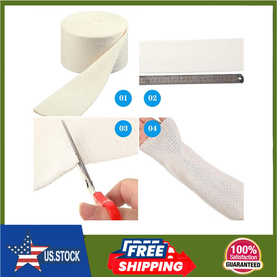 Elasticated Tubular Support Bandage 3.9″ × 5.46 yd – Reusable Cotton Compression