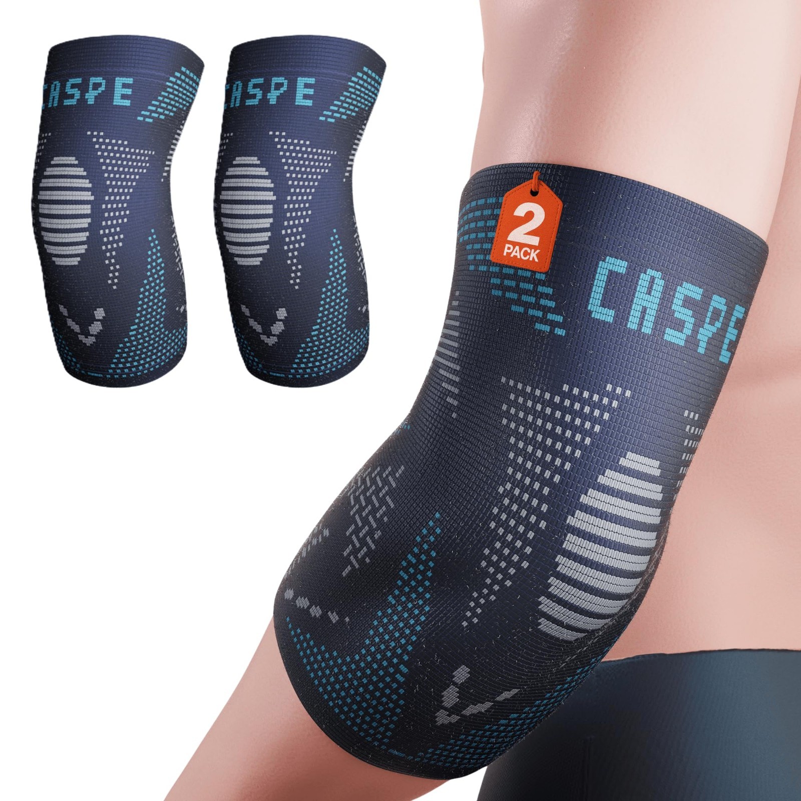 2 Pack Elbow Compression Sleeves for Pain Relief – Tennis, Golf, Weightlifting S