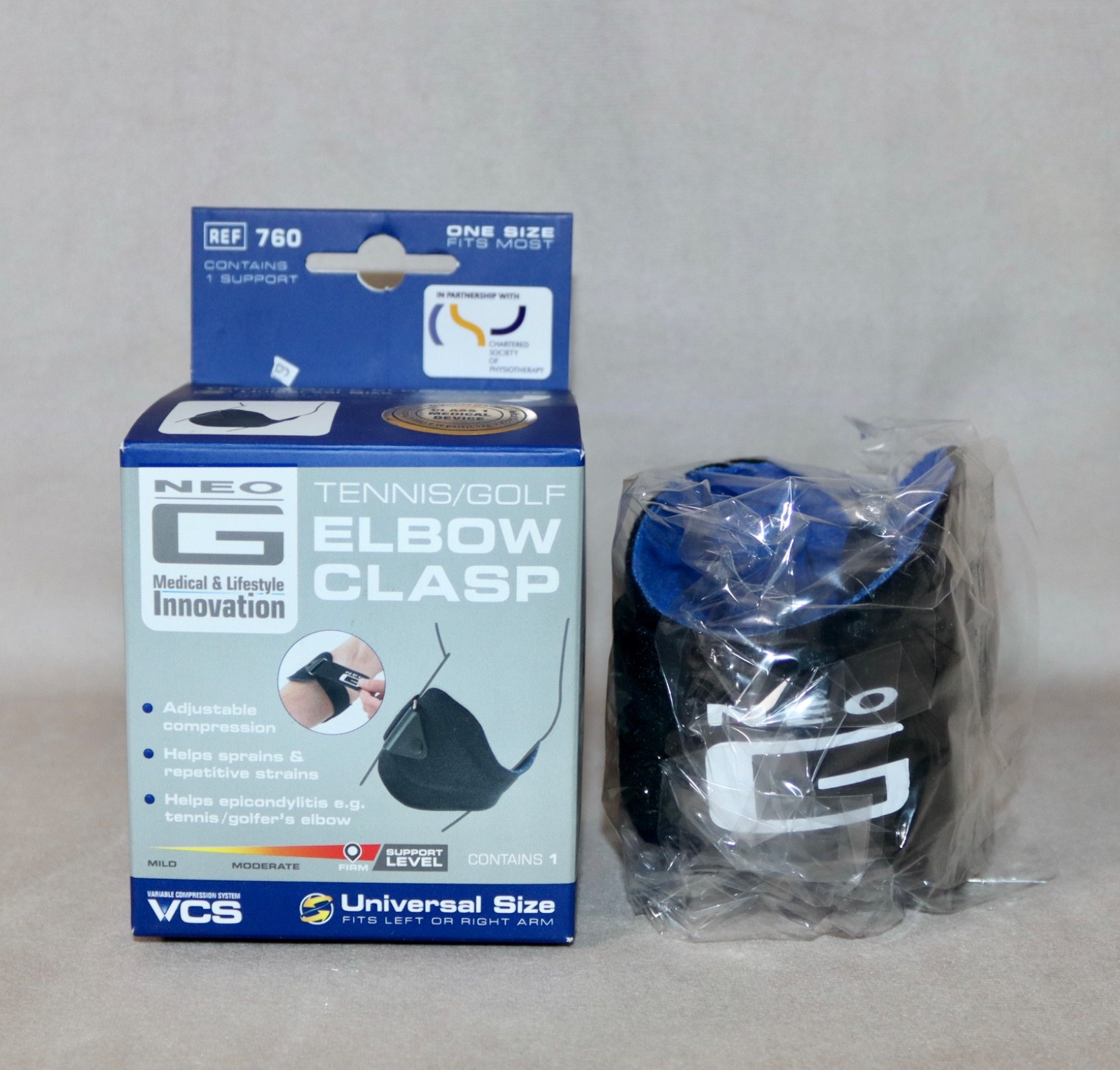 NEO G Medical & Lifestyle Innovation ~ Elbow Clasp ~ Tennis ~ Golf ~ Firm NEW