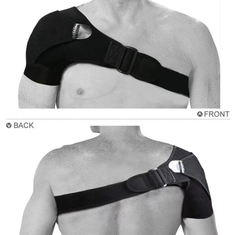 Right Left Adjustable Shoulder Support Brace Breathable Gym Sports Care Straps
