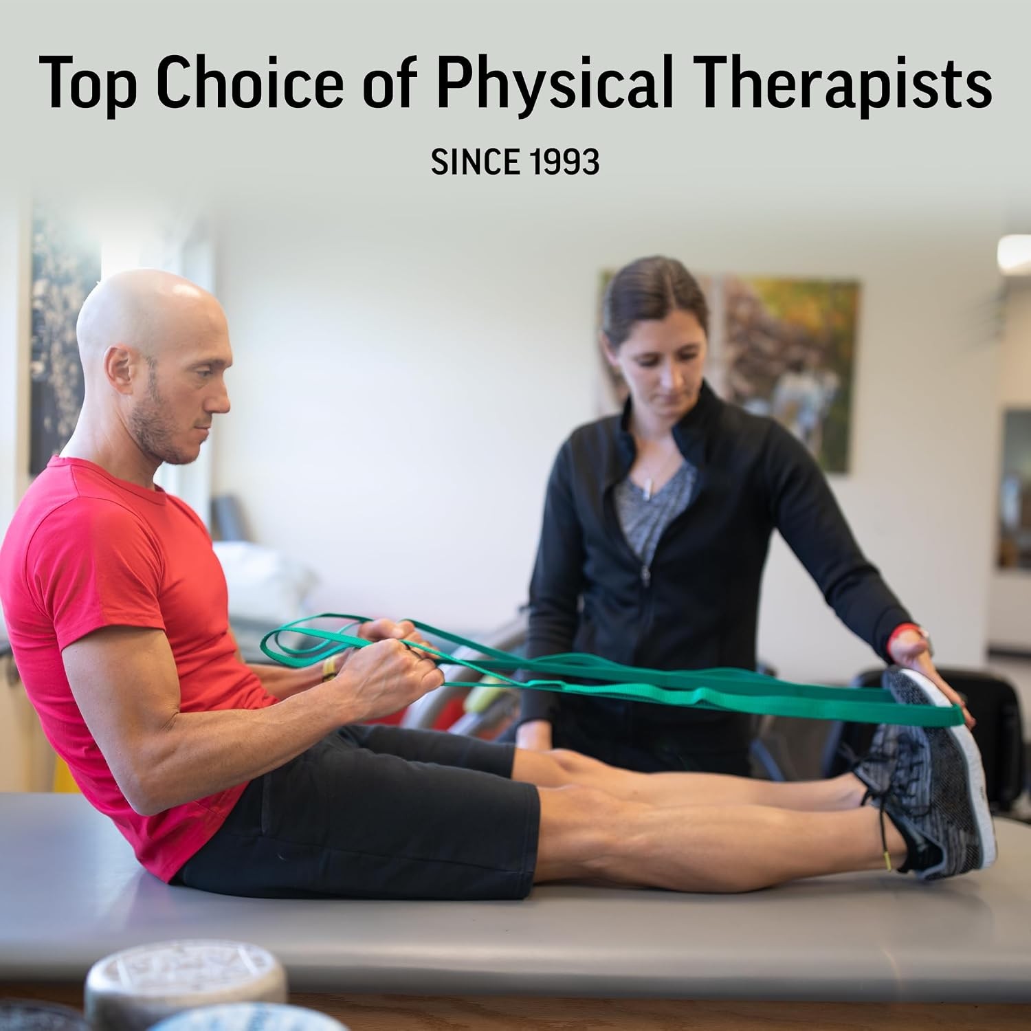 Ultra Stretch Strap for Physical Therapy – Knee Sled Exercise Aid