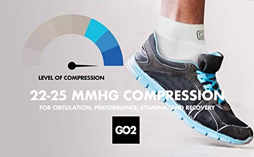 Go2Socks Go2 Arch Compression Support Sleeves for Ankle Heel Spur Solid Nude