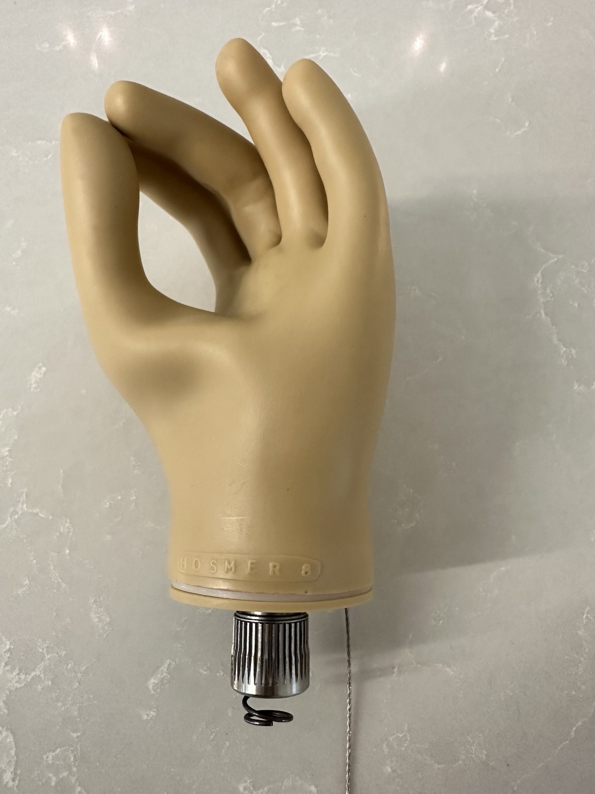 Hosmer #8 Cosmetic Prosthetic Hand w/ Threaded Wrist Connector – Prosthesis